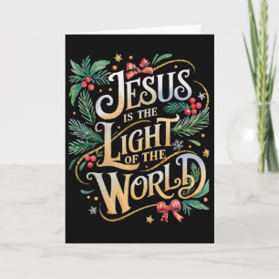 Christmas Christian Nativity Scene Gifts Jesus Is Card