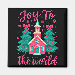 Christmas Christian Nativity Scene Joy To The Worl Magnet