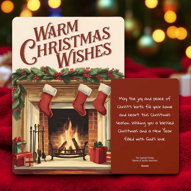 Christmas Christian Personalised Vintage Card (Creator Uploaded)