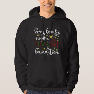 Christmas Christian Saying Religious Quote Family Hoodie