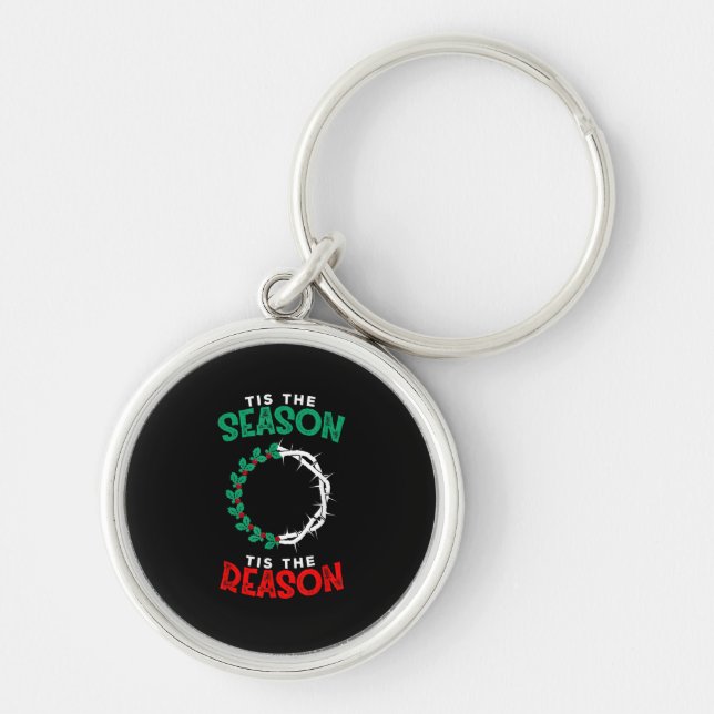 Christmas Christian - Tis The Season Key Ring (Front)