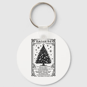 Christmas Christian Tree To Us A Child Is Born Isa Key Ring