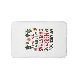 Christmas Christmas Christmas Christmas Christmas  Bath Mat