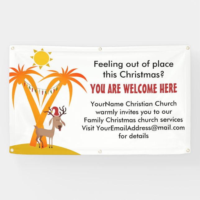 Christmas Church Invitation Banner (Horizontal)
