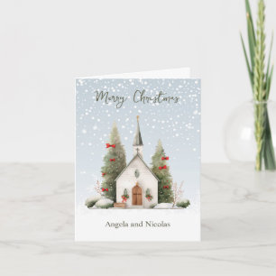 Christmas Church Religious Card