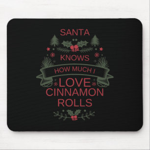 Christmas Cinnamon Rolls Lover Shirt For Comfort F Mouse Pad