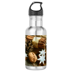 Christmas Cinnamon Sticks and Stars 532 Ml Water Bottle