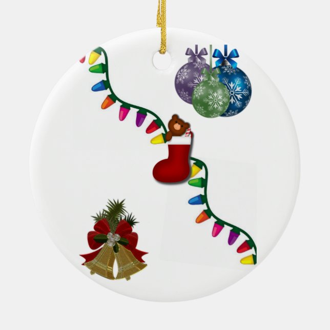 Christmas Circle Ornament (Back)