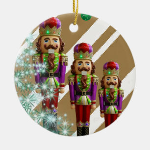 Christmas Circle Ornament, Soldier Ceramic Ornament
