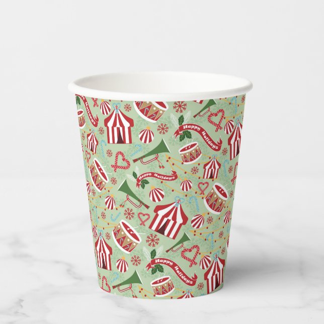 Christmas Circus Paper Cups (Front)