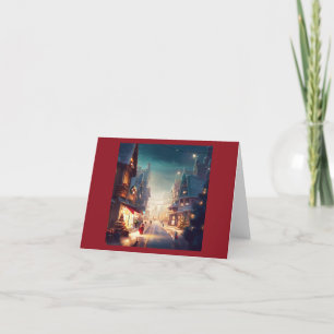 Christmas City Street 2 Holiday Card