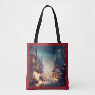Christmas City Street 2 Tote Bag