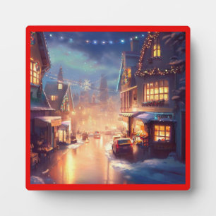Christmas City Street 3 Plaque