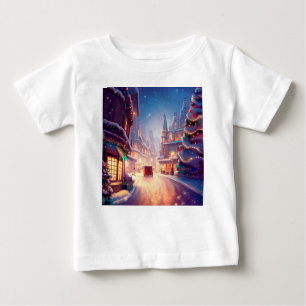 Christmas City Street 4 Baby T-Shirt
