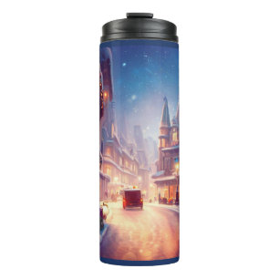 Christmas City Street 4 Thermal Tumbler