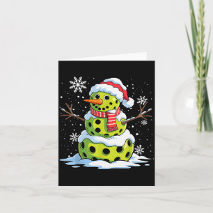 Christmas Ckleball Snowman Christmas Women Men Kid Card