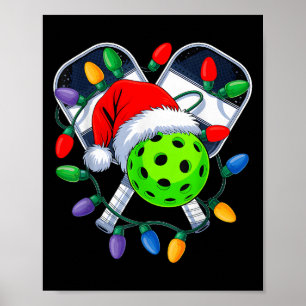 Christmas Ckleball Xmas Santa Srts Hat Mens Womens Poster