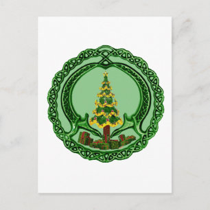 Christmas Claddagh Holiday Postcard