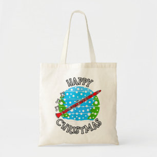 Christmas Clarinet, Clarinetist Woodwind Musician Tote Bag