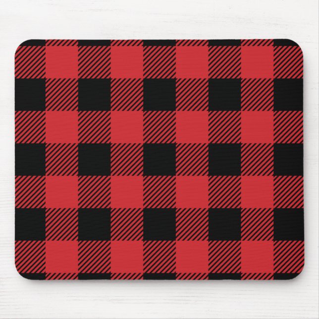 Christmas classic Buffalo check plaid pattern Mouse Pad (Front)