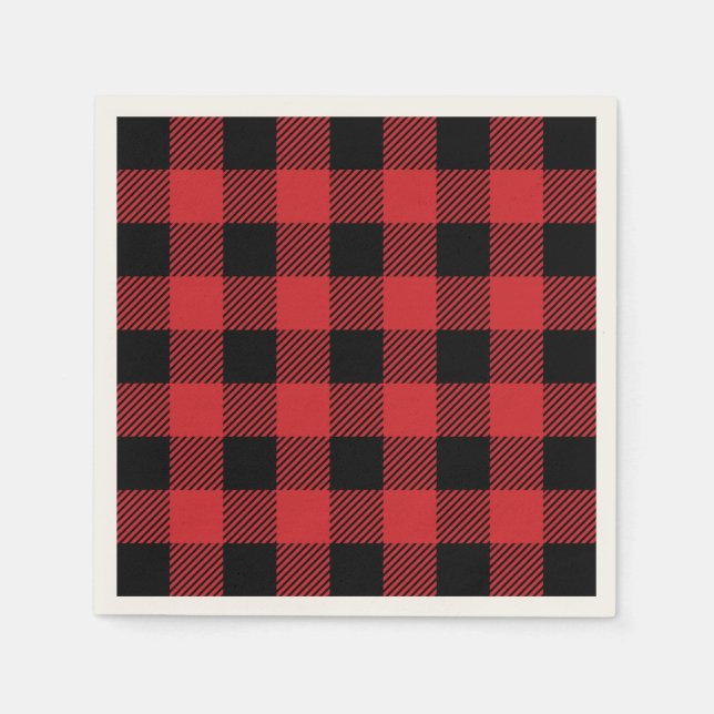 Christmas classic Buffalo check plaid pattern Napkin (Front)
