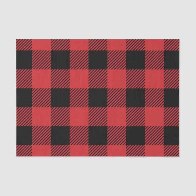 Christmas classic Buffalo check plaid pattern Tissue Paper (Front)