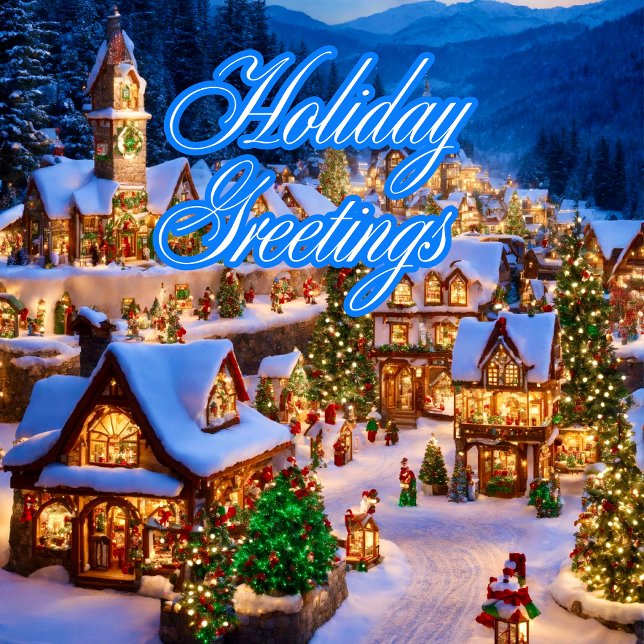 Christmas Classic Colourful Holiday Greetings Card (Creator Uploaded)