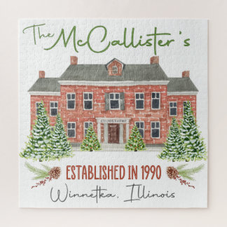 Christmas Classic Movie Family House Puzzle