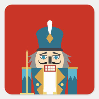 Christmas Classic Nutcracker Coaster Square Sticker