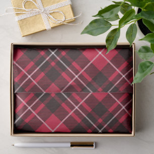 Christmas Classic Plaid Rustic Red Holiday Tartan Tissue Paper