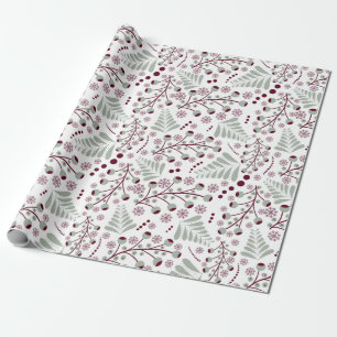 Christmas Classic Red and Green Pattern Wrapping Paper