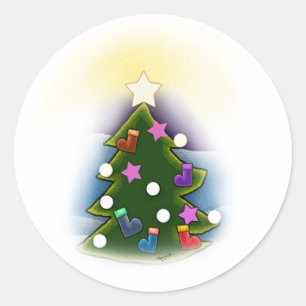 Christmas Classic Round Sticker