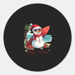 christmas  classic round sticker