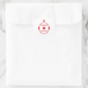 Christmas Classic Round Sticker