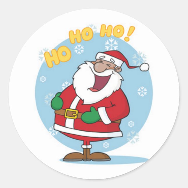 Christmas Classic Round Sticker (Front)