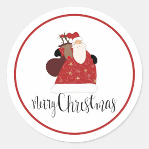 Christmas Classic Round Sticker