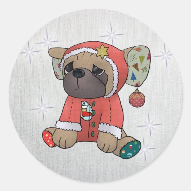 Christmas Classic Round Sticker (Front)