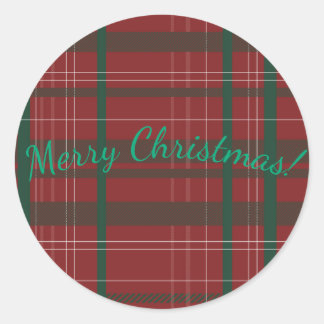 Christmas classic round sticker