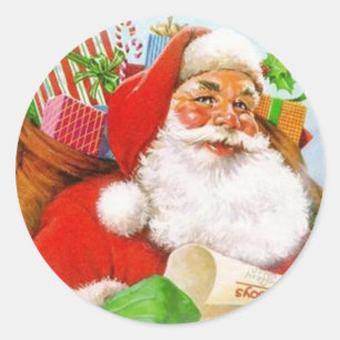 CHRISTMAS CLASSIC ROUND STICKER