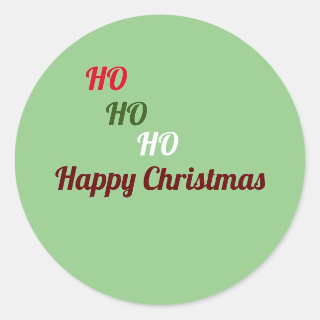  Christmas   Classic Round Sticker (Front)