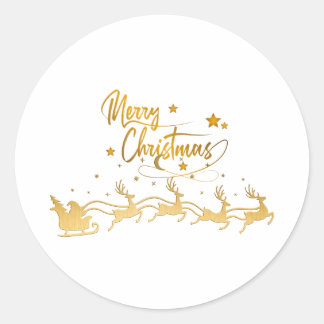 Christmas Classic Round Sticker