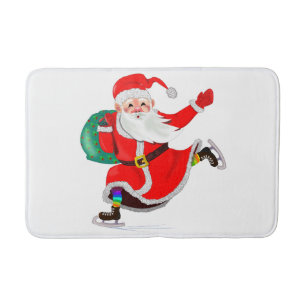 Christmas Claus Gift Bath Mat - Customisable