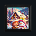 Christmas Clay Playday Gingerbread Snowman Winter  Gift Box<br><div class="desc">Christmas Clay Playday Gingerbread Snowman Winter fun illustration now available on the perfect gift with optional name!</div>