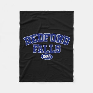 Christmas Clic Movie, Bedford Falls. George Bailey Fleece Blanket