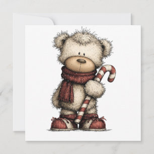 Christmas Clipart Collection Teddy Bear Invitation