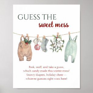 Christmas Clothes Guess the Sweet Mess Poster