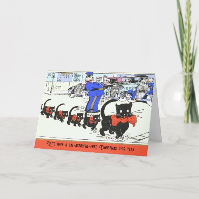 CHRISTMAS CLOWDER Greeting Card (Front)