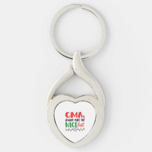 Christmas CMA, CMA Christmas medical Key Ring