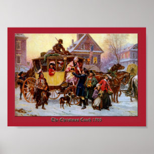 Christmas Coach 1795 by Jean Leon Ferris Print