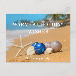 Christmas Coastal Beach Holiday Card
